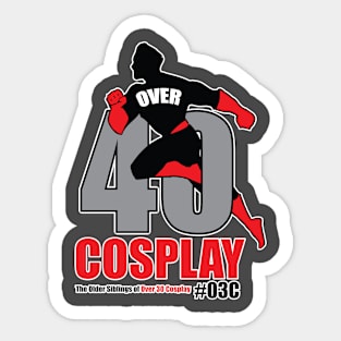 Over40Cosplay New Logo1 Sticker